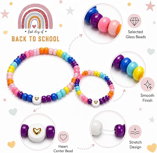 Back to School Mom & Me Heart Bracelet – A Special Bond Wherever You Go