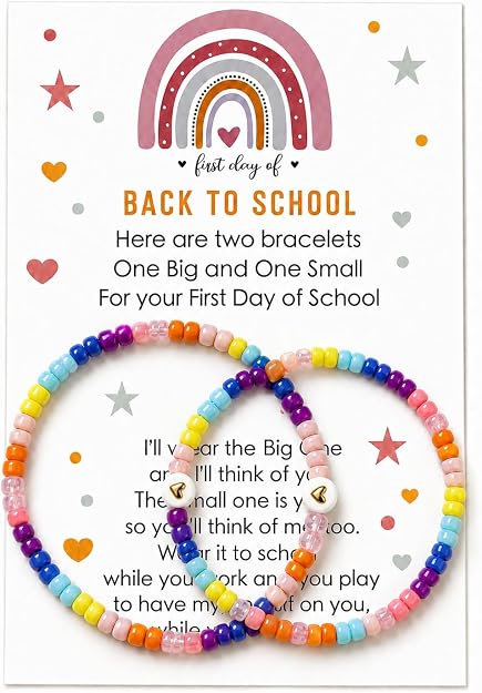 Back to School Mom & Me Heart Bracelet – A Special Bond Wherever You Go